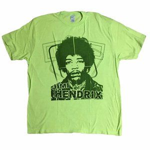 Jimi Hendrix Stencil Portrait blues rock Official T-Shirt L NWT